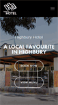 Mobile Screenshot of highburyhotel.com.au